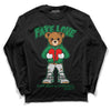 Nike SB x Jordan 4 “Pine Green” DopeSkill Long Sleeve T-Shirt Fake Love Graphic Streetwear - Black