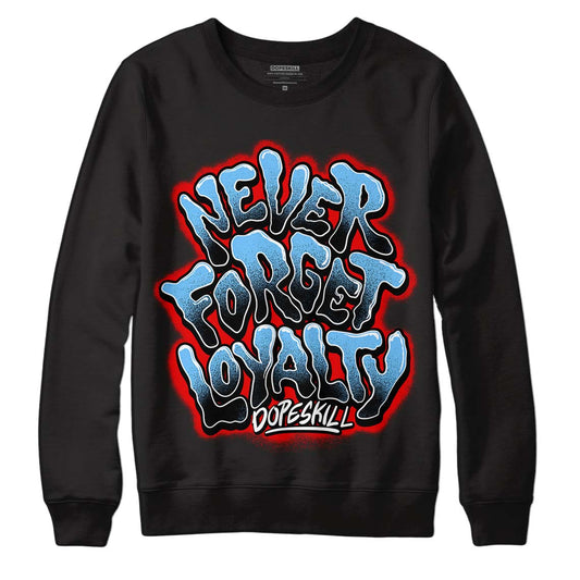 Travis Scott x Jordan 4 Retro 'Cactus Jack' DopeSkill Sweatshirt Never Forget Loyalty Graphic Streetwear - Black 