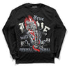 Jordan 3 Retro White Cement Reimagined DopeSkill Long Sleeve T-Shirt True Love Will Kill You Graphic Streetwear - Black