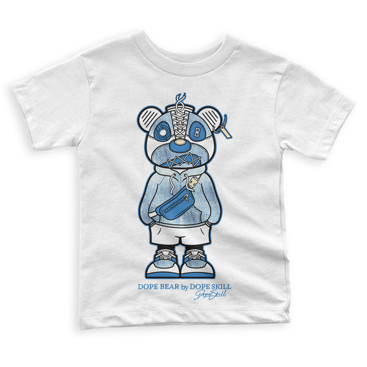 Acid Wash Denim 6s DopeSkill Toddler Kids T-shirt Sneaker Bear Graphic