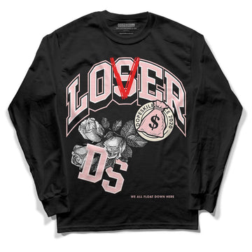 Jordan 1 High OG WMNS Washed Pink DopeSkill Long Sleeve T-Shirt Loser Lover Graphic Streetwear - Black