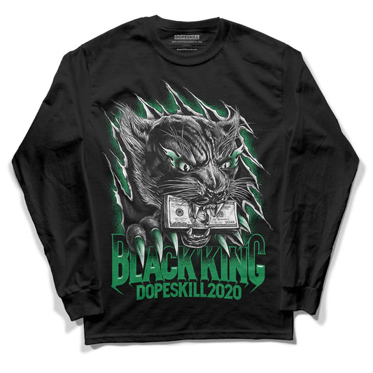 Jordan 1 Low Lucky Green DopeSkill Long Sleeve T-Shirt Black King Graphic Streetwear - Black