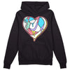 Candy Easter Dunk Low DopeSkill Hoodie Sweatshirt Heart Jordan Graphic - Black