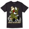 Travis Scott x Jordan 1 Low OG “Olive” DopeSkill T-Shirt MOMM Bear Graphic Streetwear - Black