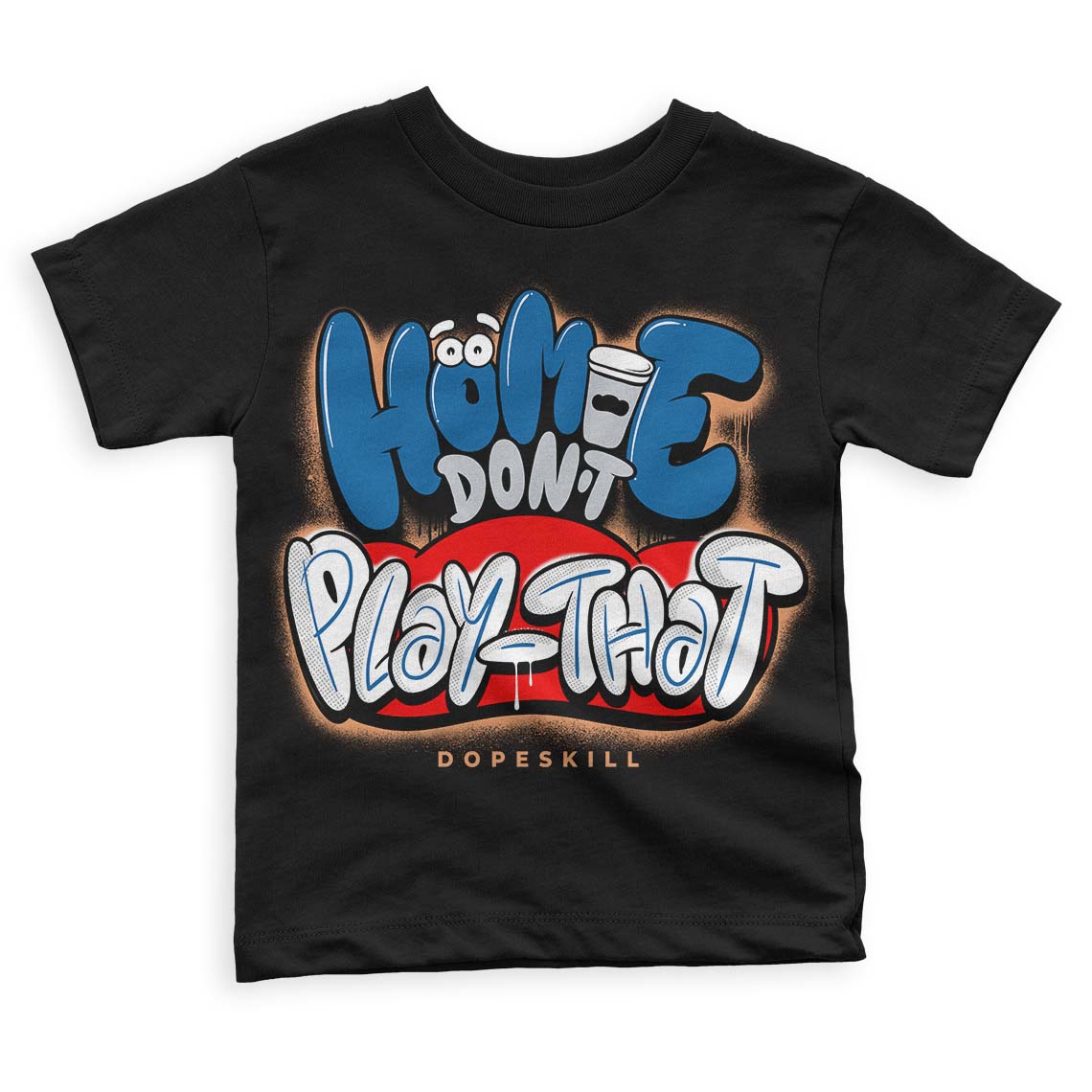 Jordan 3 Retro Wizards DopeSkill Toddler Kids T-shirt Homie Don't Play That Graphic Streetwear - Black