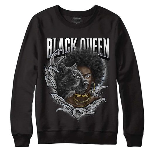 Cool Grey 11s DopeSkill Sweatshirt New Black Queen Graphic - Black 
