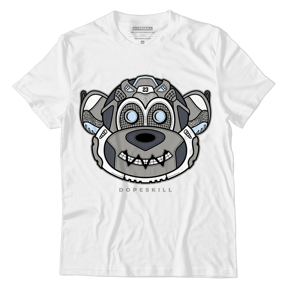 Jordan 11 Cool Grey DopeSkill T-Shirt Monk Graphic, hiphop tees, grey graphic tees, sneakers match shirt - White