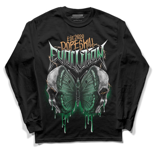 Nike SB x Jordan 4 “Pine Green” DopeSkill Long Sleeve T-Shirt DopeSkill Evolution Graphic Streetwear - Black