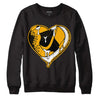 Goldenrod Dunk DopeSkill Sweatshirt Heart Jordan Graphic - Black 