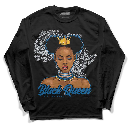 Jordan 3 Retro Wizards DopeSkill Long Sleeve T-Shirt Black Queen Graphic Streetwear - Black