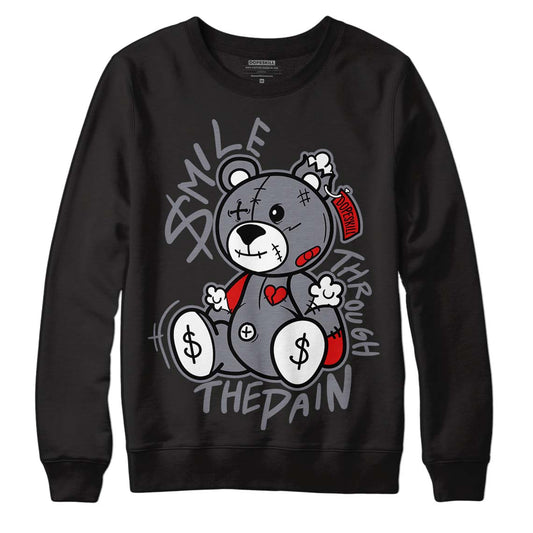 Fire Red 9s DopeSkill Sweatshirt BEAN Graphic - Black 