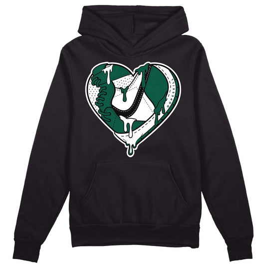 Lottery Pack Malachite Green Dunk Low DopeSkill Hoodie Sweatshirt Heart Jordan Graphic - Black