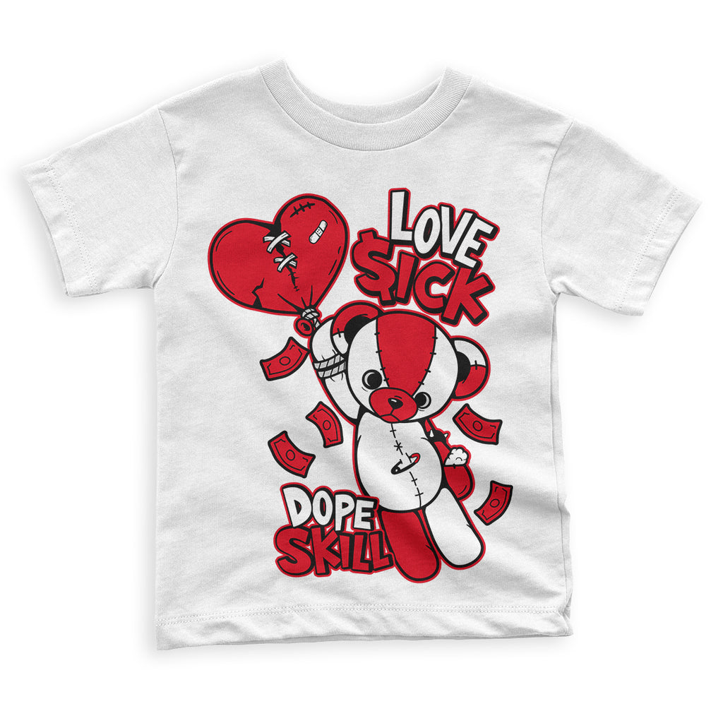 Heritage 1s DopeSkill Toddler Kids T-shirt Love Sick Graphic - White