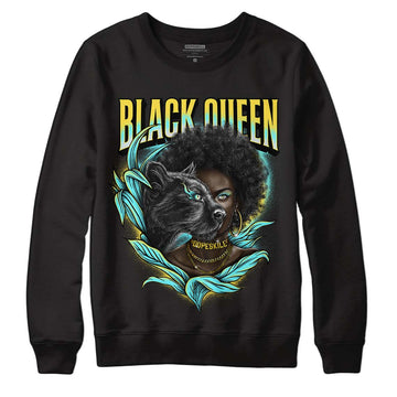 Aqua 5s DopeSkill Sweatshirt Queen Graphic - Black 