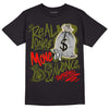 Travis Scott x Jordan 1 Low OG “Olive” DopeSkill T-Shirt Real Ones Move In Silence Graphic Streetwear - Black