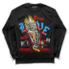 Fruity Pebbles Dunks DopeSkill Long Sleeve T-Shirt True Love Will Kill You Graphic - Black