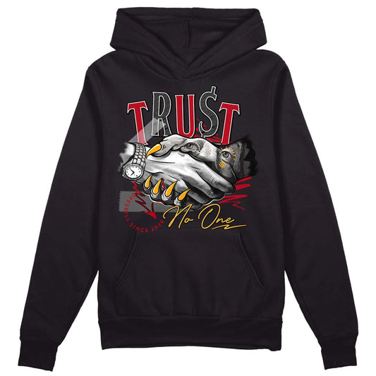 Cardinal 7s DopeSkill Hoodie Sweatshirt Trust No One Graphic - Black