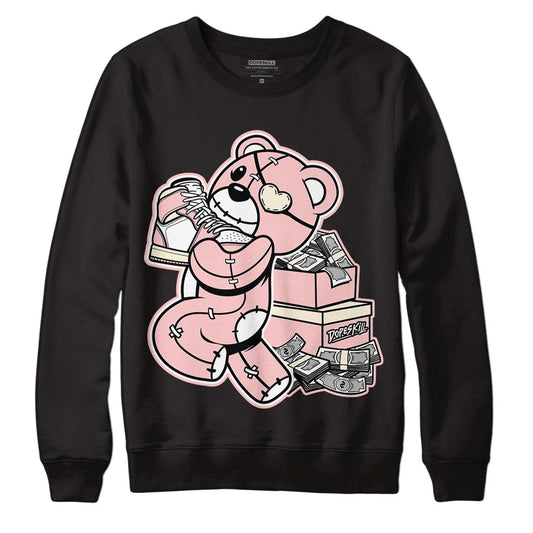 Jordan 1 High OG WMNS Washed Pink DopeSkill Sweatshirt Bear Steals Sneaker Graphic Streetwear - Black