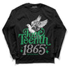 Jordan 3 WMNS “Lucky Green” DopeSkill Long Sleeve T-Shirt Juneteenth 1865 Graphic Streetwear - Black