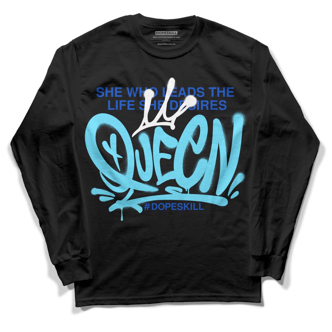 SB Dunk Argon DopeSkill Long Sleeve T-Shirt Queen Graphic - Black 