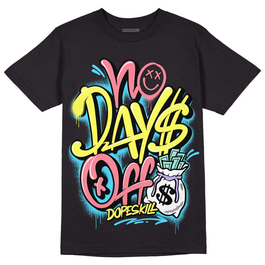 Candy Easter Dunk Low DopeSkill T-Shirt No Days Off Graphic - Black 