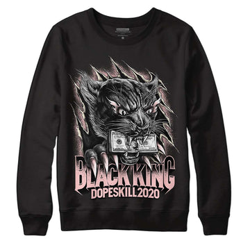 Jordan 1 High OG WMNS Washed Pink DopeSkill Sweatshirt Black King Graphic Streetwear - Black