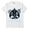 AJ 5 Oreo/Moonlight DopeSkill T-Shirt Sneaker Bear Head Graphic