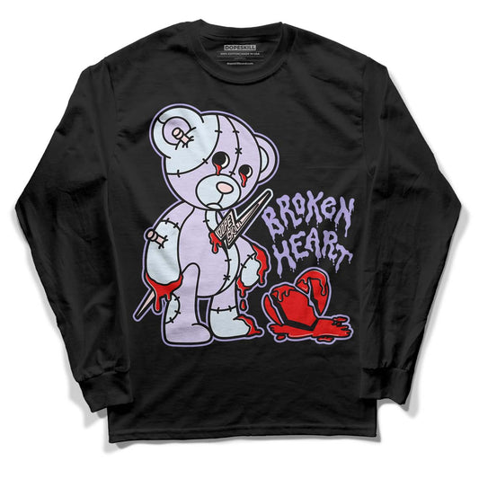 Easter Dunk Low DopeSkill Long Sleeve T-Shirt Broken Heart Graphic - Black