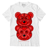 AJ 9 Chile Red DopeSkill T-Shirt Leather Bear Graphic