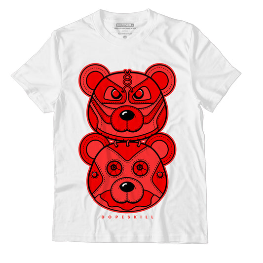 AJ 9 Chile Red DopeSkill T-Shirt Leather Bear Graphic