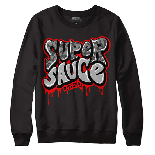 Jordan 5 Retro P51 Camo DopeSkill Sweatshirt Super Sauce Graphic Streetwear - Black 