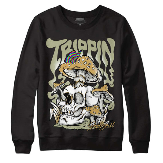 Jade Horizon 5s DopeSkill Sweatshirt Trippin Graphic - Black 