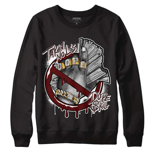 Jordan 12 x A Ma Maniére DopeSkill Sweatshirt Takin No L's Graphic Streetwear - Black 