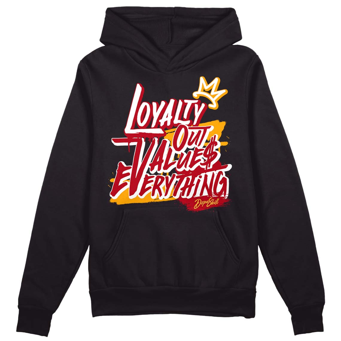 Cardinal 7s DopeSkill Hoodie Sweatshirt LOVE Graphic - Black 