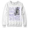 AJ 11 Low Pure Violet DopeSkill Sweatshirt Real Ones Move In Silence Graphic