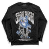 True Blue 1s DopeSkill Long Sleeve T-Shirt Stay High Graphic - Black