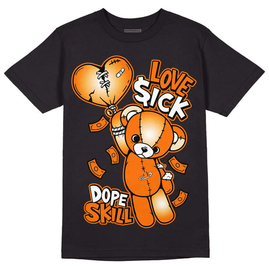 Wmns Dunk Low 'Magma Orange DopeSkill T-Shirt Love Sick Graphic Streetwear - Black