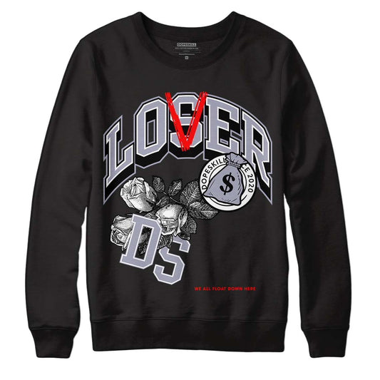 Jordan 13 Retro 'Black Flint' DopeSkill Sweatshirt Loser Lover Graphic Streetwear - Black