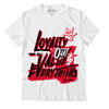 Red Black White DopeSkill T-Shirt LOVE Graphic
