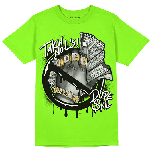 Neon Green Collection DopeSkill Neon Green T-shirt Takin No L's Graphic