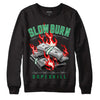 Jordan 2 Retro Lucky Green DopeSkill Sweatshirt Slow Burn Graphic Streetwear - Black