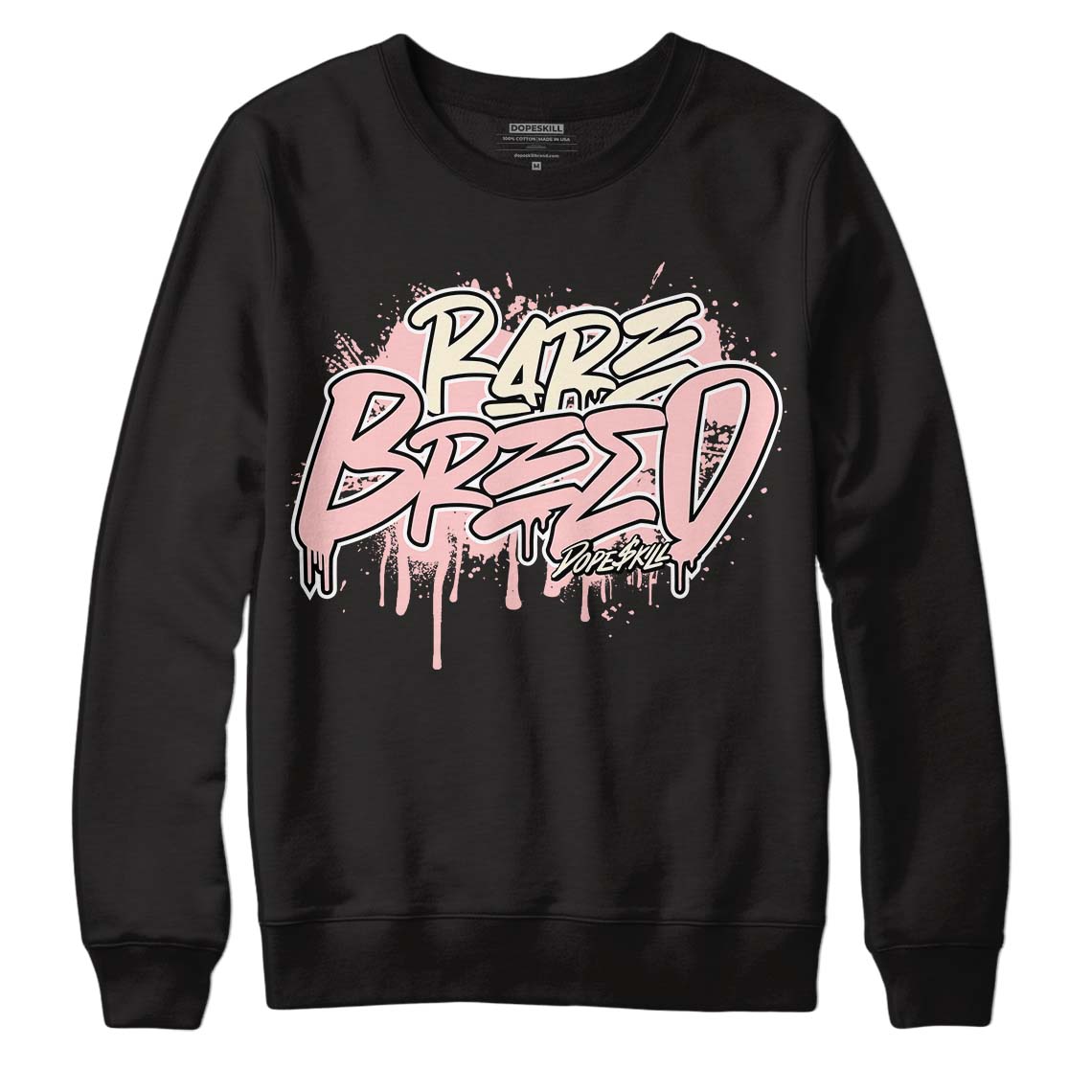 Jordan 1 High OG WMNS Washed Pink DopeSkill Sweatshirt Rare Breed Graphic Streetwear - Black