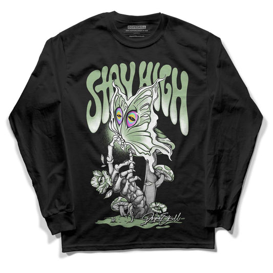 Jordan 4 Retro “Seafoam” DopeSkill Long Sleeve T-Shirt Stay High Graphic Streetwear - Black