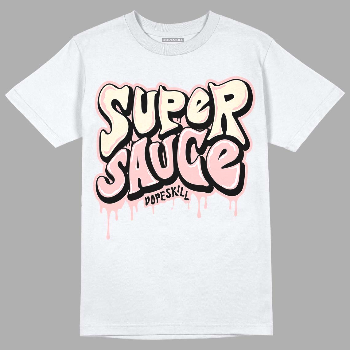 Jordan 1 High OG WMNS Washed Pink DopeSkill T-Shirt Super Sauce Graphic Streetwear - White