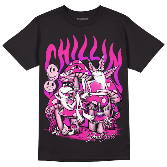 Triple Pink Dunk Low DopeSkill T-Shirt Chillin Graphic - Black
