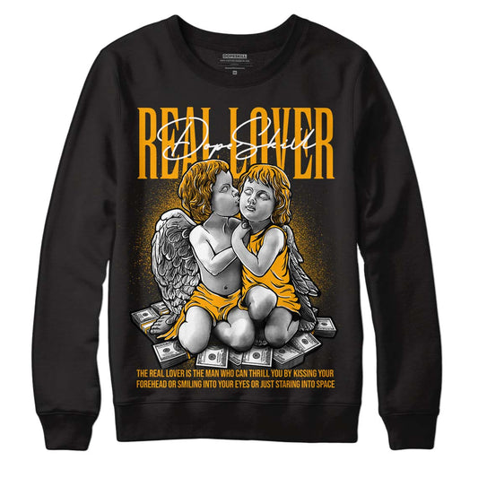 Black Taxi 12s DopeSkill Sweatshirt Real Lover Graphic - Black 