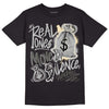 Jordan 4 Retro SE Craft Photon Dust DopeSkill T-Shirt Real Ones Move In Silence Graphic Streetwear   - Black 