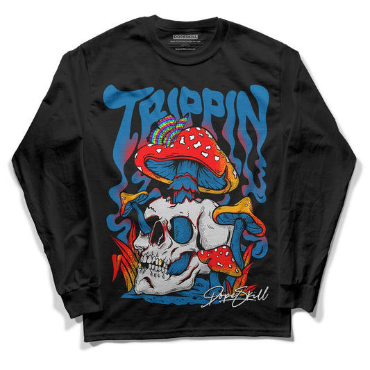 Messy Room 4S DopeSkill Long Sleeve T-Shirt Trippin Graphic - Black