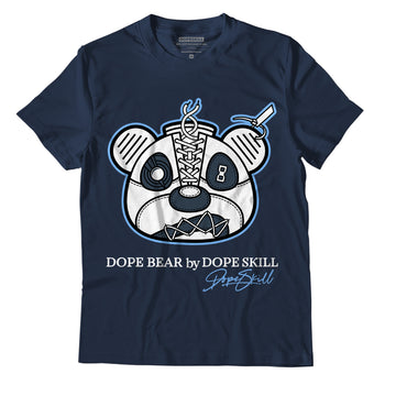 Jordan 6 Midnight Navy DopeSkill Navy T-shirt Sneaker Bear Head Graphic