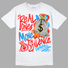 Fruity Pebbles Dunks DopeSkill T-Shirt Real Ones Move In Silence Graphic - White